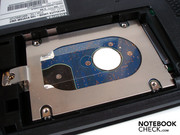 The 320 GB sized HDD runs with 5400 rpm.
