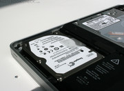 The standard HDD with 5,400 rpm is quiet and fast.