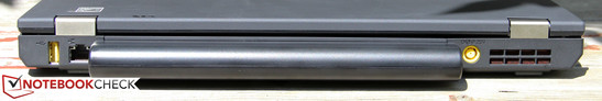 Rear side: powered USB 2.0, GBit-LAN, power plug