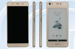Hisense is preparing to release a midrange Android phone with a second e-ink display on the back.