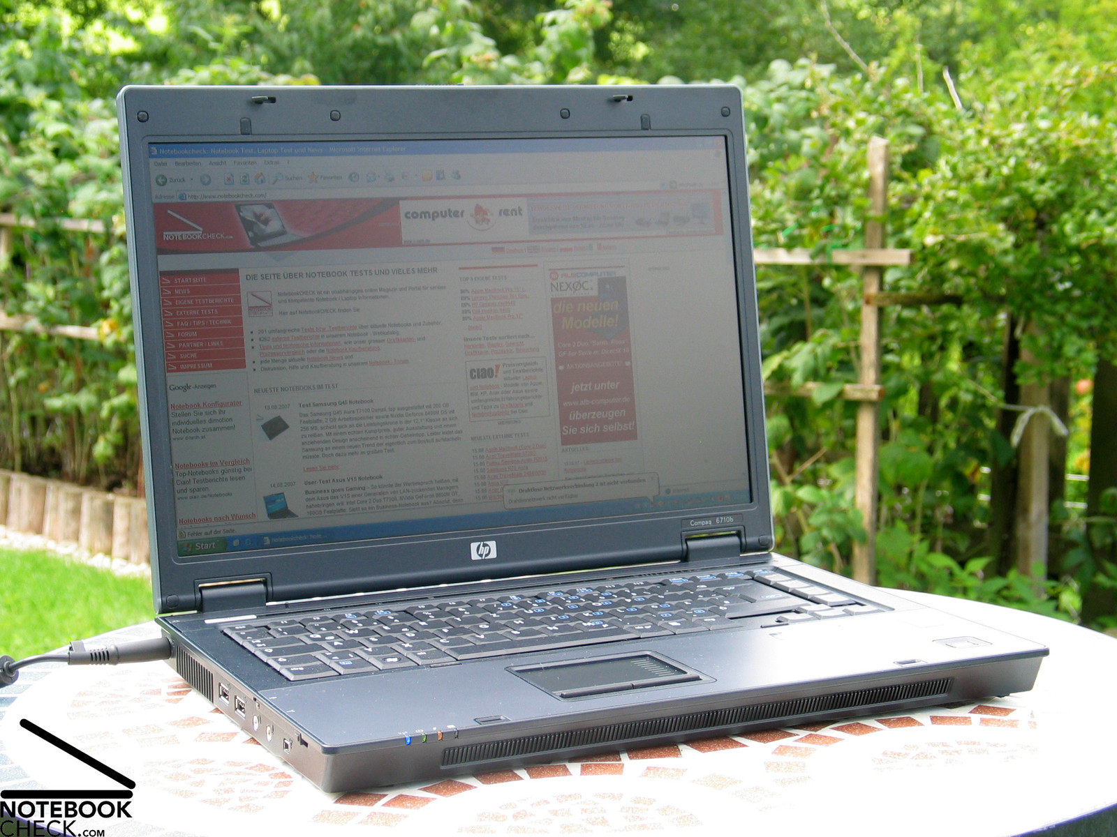 Review HP Compaq 6710b Notebook - NotebookCheck.net Reviews
