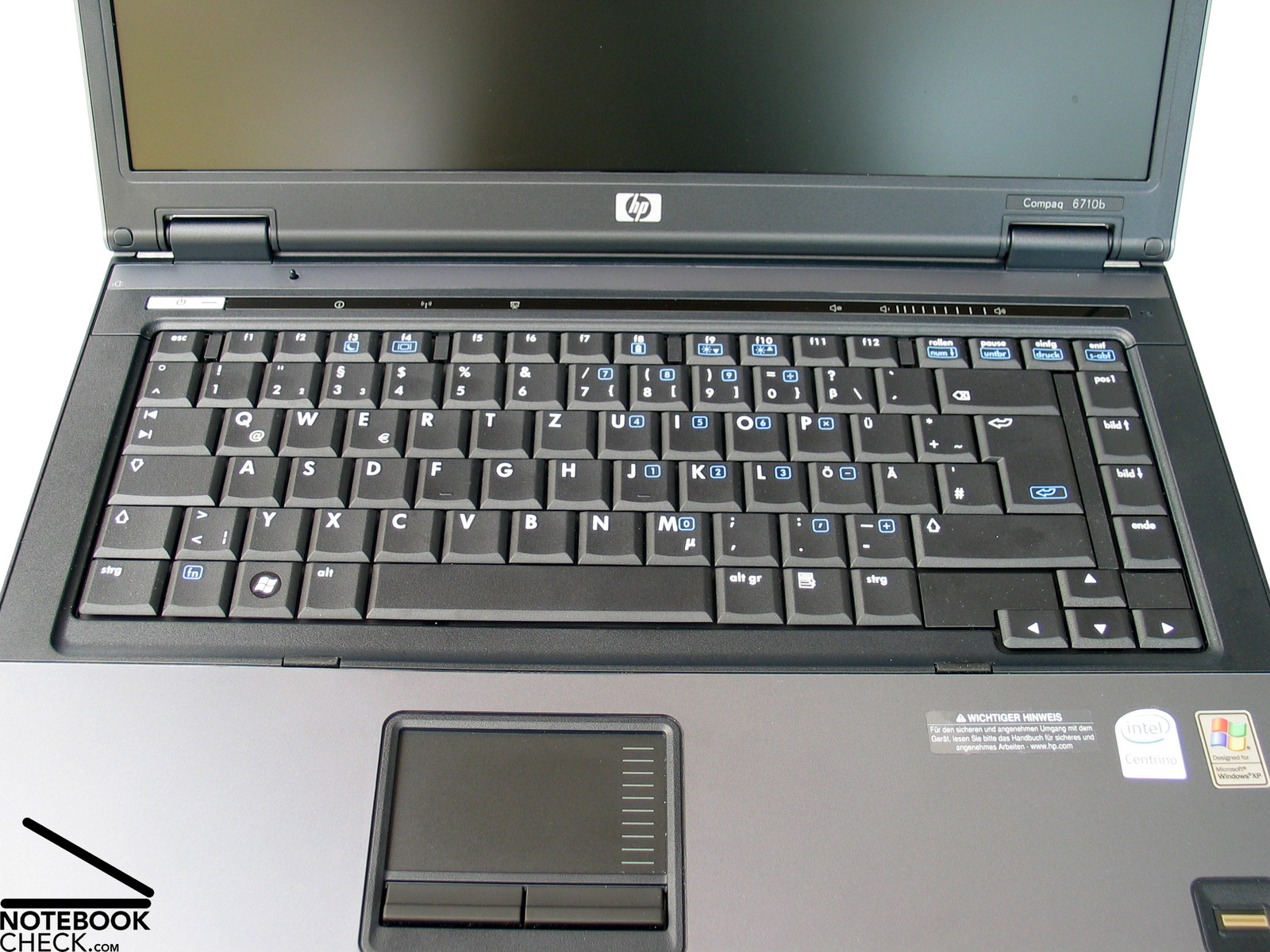 Review HP Compaq 6710b Notebook - NotebookCheck.net Reviews