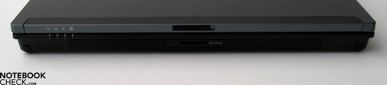 Front Side: SD card reader