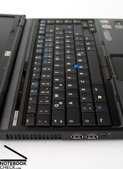 In this aspect the Compaq 6910p offers a keyboard with clear layout.