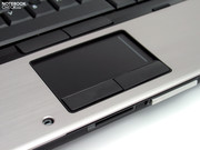 The touchpad performed clearly better with particularly easily to glide surfaces.