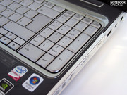The additional number pad extends the keys on offer without restricting the standard keys.