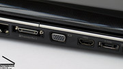 The most appreciated are among others a HDMI port, an expansion port and an eSATA, which allows connecting an external hard disk.