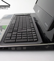 The available space of this big 20.1 inch case is used for a spacious standard keyboard...
