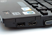The digital HDMI port for connecting an external monitor is the laptop's highlight in this regard.