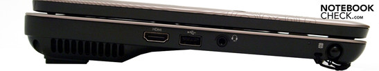 Left: Louver, HDMI, USB, Headset, Stylus