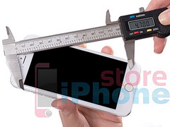 iPhone 6 mockup photographed and measured from all sides