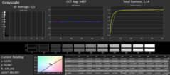 CalMAN: Grayscale after calibration (DCI-P3)