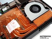 The right fan is responsible for the graphic card.