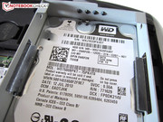 The integrated 7,200 rpm hard drive does not have to hide behind the competition.