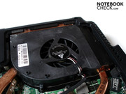 A single fan takes care of the heat waste from the CPU and GPU.