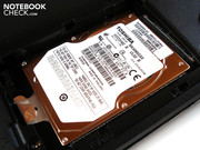 The hard drive (5400 rpm) has capacity of 500 GB.