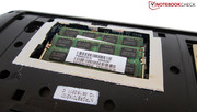 Toshiba has installed 8 GB DDR3-RAM (2x 4096 MB).