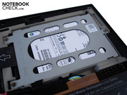 Beside HDDs, SSDs can also be configured.