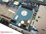 It is possible to use SSDs, HDDs and SSHDs.