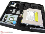 ...the optical drive can be lifted and turned around.