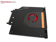 A hard drive or optical drive can be inserted in place of the SLI graphics card.
