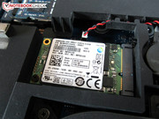 Windows is preinstalled on a fast mSATA SSD.