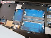 The keyboard covers the secondary mSATA slot.