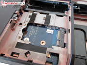 Second mSATA slot hidden beneath the 2.5-inch slot.