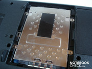 The hard disks are protected by a cover and can be removed easily