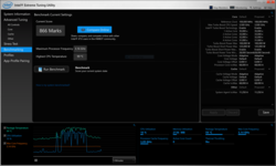 Intel XTU - no thermal throttling, max 3.16 GHz but CPU temperatures of up to 99°C till the fans kick in