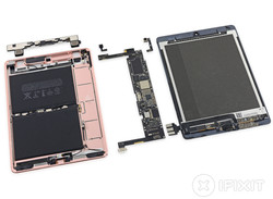 Looks simple, but it is not: Opened iPad Pro 9.7 (source: iFixit)