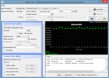 JPerf via StarTech dock Gigabit Ethernet port. Performance suffers very slightly while badwidth experiences increased variance.