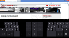 Standard keyboard layout portrait mode