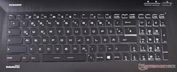 Keyboard of the MSI GE72VR