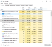 At load, the Killer Network Manager requires a mere 1.2% CPU performance and 74 MB memory.