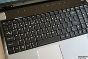 The keyboard has a separate numeric pad, but its layout is not very useful.