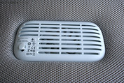 ... and on the underside, air is sucked in by the fan.