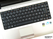With the keyboard and touchpad you can be content.