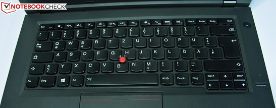Keyboard features the well-known ThinkPad qualities