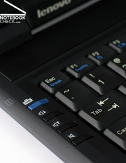 The additional keys for controlling volume and to open the Lenovo Care Tools can be found in the left edge of the keyboard.