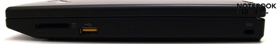Right side: 4-in-1 card reader, USB 2.0, Kensington Lock