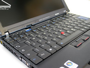Almost the complete case breadth is used to accomodate a full-fledged keyboard in the 12 inch Thinkpad X200s.