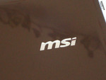MSI logo on the display's back