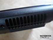 Fan outlet of the graphics card on the rear