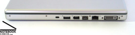 Right side: Kensington Lock, USB 2.0, FireWire 400, FireWire 800, Gigabit-Ethernet, DVI (Dual DVI ready)