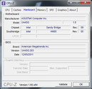 System information: CPUZ Mainboard