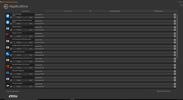 Manually limit download/upload speeds of active applications