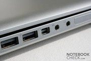 The DisplayPort Mini has replaced the DVI connection.