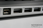 One USB port more than the 15" Unibody MBP is too few for a desktop-replacement Laptop.