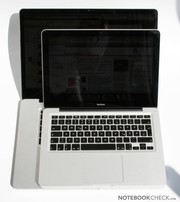 Compared with the 13" MacBook the size differences are striking.